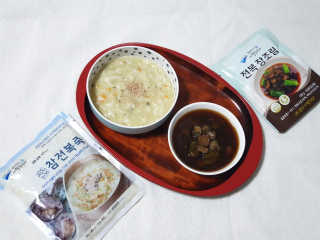 바다는다웰빙이다 완도사랑 전복죽 250g - 2팩 + 전복장조림 2팩 — 5점을 준 리뷰어가 2020년 9월 올린 사용 사진