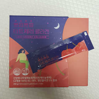 서울약사신협_쁘띠쁘띠타트체리콜라겐_20g x 14포 — 5점을 준 리뷰어가 2020년 11월 올린 사용 사진