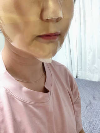 한미려 프리미엄 하이드로겔 마스크 — 5점을 준 리뷰어가 2020년 9월 올린 사용 사진