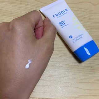 [후르디아] 혼합자차 선 에센스+톤업 선크림 2종 — 5점을 준 리뷰어가 2020년 5월 올린 사용 사진