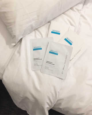바이오믹 BIOMEEK SENSIMETIC SOOTHING MASK.S — 5점을 준 리뷰어가 2020년 6월 올린 사용 사진