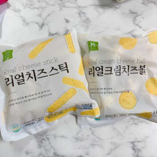 가치식탁 리얼치즈스틱, 리얼크림치즈볼 — 5점을 준 리뷰어가 2020년 10월 올린 사용 사진