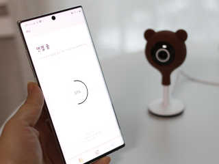 헤이홈 스마트 홈카메라 + 헤이베어 캐릭터커버 — 5점을 준 리뷰어가 2020년 5월 올린 사용 사진