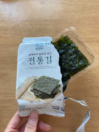 한촌몰 바다공작소 전통김_명품돌김세트 — 5점을 준 리뷰어가 2020년 10월 올린 사용 사진