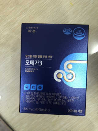 건강한약속 바른 바른 오메가3 — 5점을 준 리뷰어가 2020년 5월 올린 사용 사진