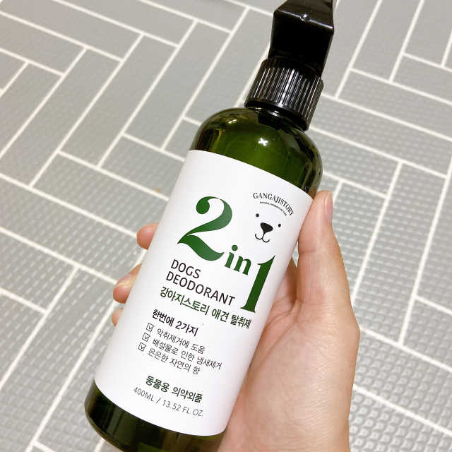 강아지스토리 2in1 강아지 애견 탈취제 400ml 리뷰 사진
