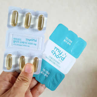 JW중외제약 마이코드 알티지 오메가3 1000 mg — 5점을 준 리뷰어가 2020년 9월 올린 사용 사진