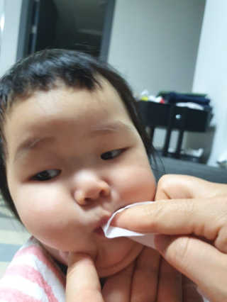 100도 이상에서 삶아 멸균 안심 아이수 구강 티슈 — 5점을 준 리뷰어가 2020년 12월 올린 사용 사진