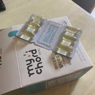 JW중외제약 마이코드 알티지 오메가3 1000 mg — 5점을 준 리뷰어가 2020년 7월 올린 사용 사진