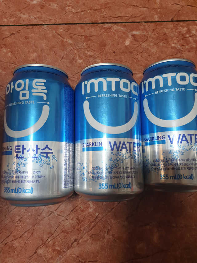 아임톡 탄산수 355ml X 24캔 리뷰 사진