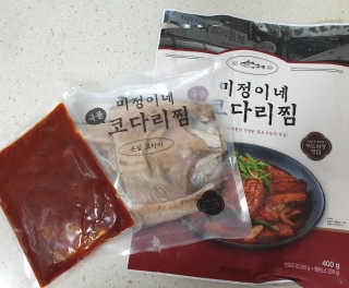 미정이네 코다리찜 [미정이네] 코다리찜 간편식 요리키트 — 5점을 준 리뷰어가 2020년 4월 올린 사용 사진