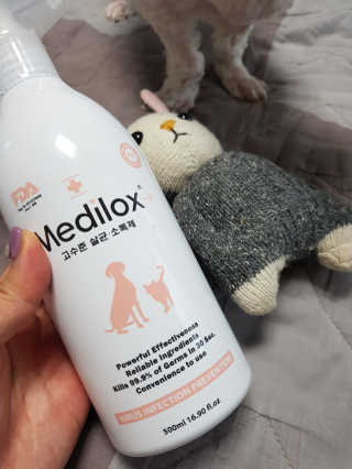 Medilox 메디록스 살균소독제_3종 500ml [택 1] — 4점을 준 리뷰어가 2020년 8월 올린 사용 사진