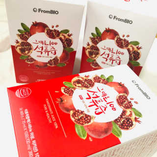 프롬바이오 오직 석류만 [그대로100 석류즙] 하루 1포로 건강하게 — 5점을 준 리뷰어가 2020년 6월 올린 사용 사진