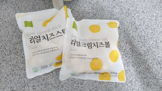 리얼치즈스틱, 리얼크림치즈볼 리뷰 사진