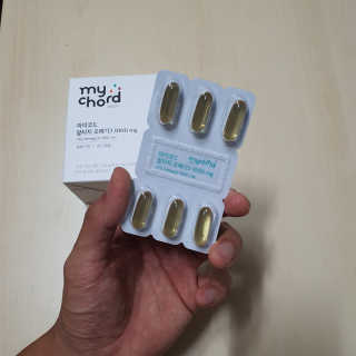 JW중외제약 마이코드 알티지 오메가3 1000 mg — 5점을 준 리뷰어가 2020년 7월 올린 사용 사진