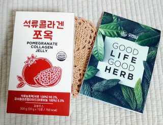 조은약초 석류콜라겐 석류즙 석류쪼옥 젤리 스틱 15포 x 20g — 5점을 준 리뷰어가 2020년 9월 올린 사용 사진