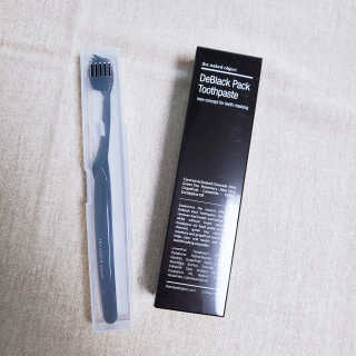 the naked object 디블랙팩치약 디블랙칫솔 세트 — 4점을 준 리뷰어가 2020년 4월 올린 사용 사진