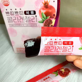 헬스업_쁘띠쁘띠석류콜라겐젤리_20g x 14포 — 5점을 준 리뷰어가 2020년 8월 올린 사용 사진