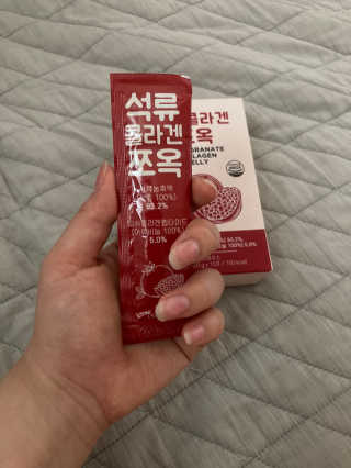 조은약초 석류콜라겐 석류즙 석류쪼옥 젤리 스틱 15포 x 20g — 4.5점을 준 리뷰어가 2020년 8월 올린 사용 사진