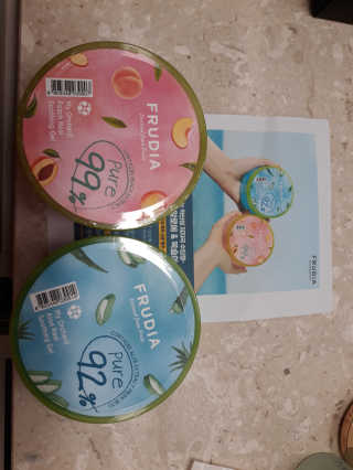 [후르디아] 피부갈증해소- 알로에+복숭아 수딩젤 2set — 2점을 준 리뷰어가 2020년 8월 올린 사용 사진