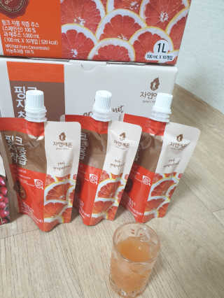 자연에온 핑크 자몽 착즙 100mL 10개입 2BOX — 5점을 준 리뷰어가 2020년 11월 올린 사용 사진