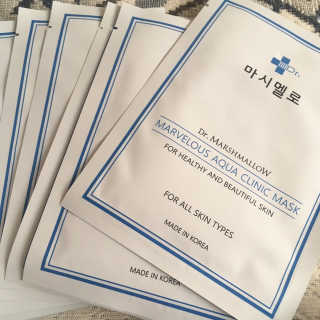 닥터마시멜로 닥터마스멜로 마블러스 아쿠아 클리닉 마스크 — 5점을 준 리뷰어가 2020년 10월 올린 사용 사진