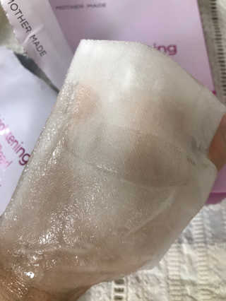 [마더메이드] 브라이트닝 퓨어 진주 마스크 10매입_K — 5점을 준 리뷰어가 2020년 9월 올린 사용 사진