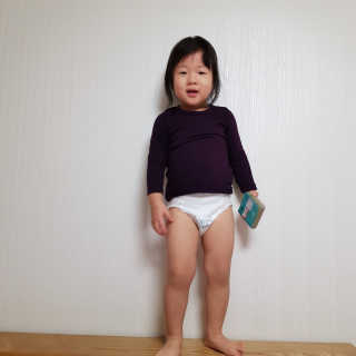 오브맘 밤 프리미엄 아기 기저귀 팬티형 밴드형 — 5점을 준 리뷰어가 2020년 12월 올린 사용 사진