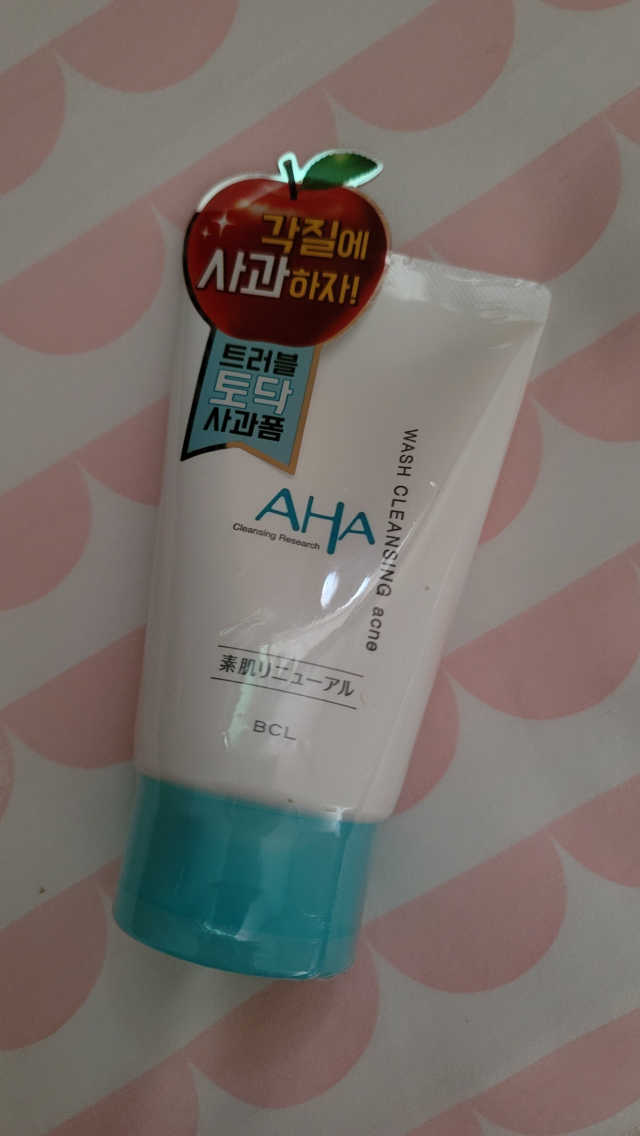 BCL AHA 광채케어 클렌징폼  아크네 120g 리뷰 사진