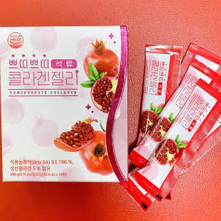 헬스업_쁘띠쁘띠석류콜라겐젤리_20g x 14포 — 4점을 준 리뷰어가 2020년 7월 올린 사용 사진