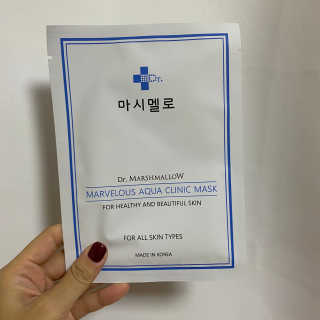 닥터마시멜로 닥터마스멜로 마블러스 아쿠아 클리닉 마스크 — 5점을 준 리뷰어가 2020년 10월 올린 사용 사진