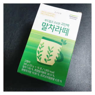 [풀무원건강생활] 말차라떼 — 5점을 준 리뷰어가 2020년 7월 올린 사용 사진