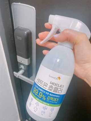 레나스 센트온  호클러 차아염소산수 살균소독제 — 5점을 준 리뷰어가 2020년 6월 올린 사용 사진