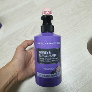 KUNDAL [쿤달 X 카카오프렌즈] 샴푸/트리트먼트 500ml 2구 세트 — 5점을 준 리뷰어가 2020년 11월 올린 사용 사진