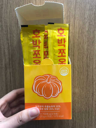 조은약초 국산 늙은 호박즙 호박쪼옥 젤리 20g x 15포 — 5점을 준 리뷰어가 2020년 9월 올린 사용 사진