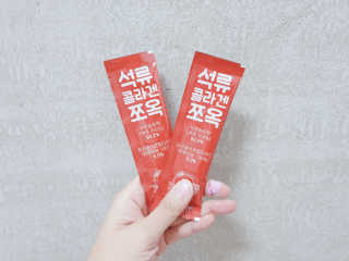 조은약초 석류콜라겐 석류즙 석류쪼옥 젤리 스틱 15포 x 20g — 5점을 준 리뷰어가 2020년 7월 올린 사용 사진
