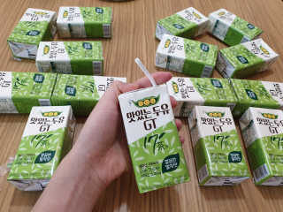 남양유업 맛있는두유GT 17차 깔끔한말차맛 — 5점을 준 리뷰어가 2020년 9월 올린 사용 사진