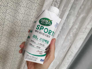 셀렉스스포츠 셀렉스 스포츠 드링크 초콜릿 _ 330ml x 12팩 — 5점을 준 리뷰어가 2020년 11월 올린 사용 사진