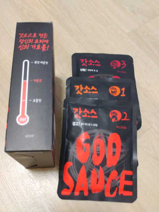 갓소스 만능양념소스 60gx4팩 1,2,3단계샘플러60gx3팩 — 5점을 준 리뷰어가 2020년 6월 올린 사용 사진