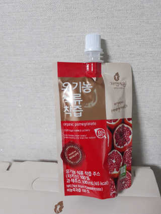 자연에온 유기농 석류 착즙 100mL 10개입 2BOX — 4점을 준 리뷰어가 2020년 11월 올린 사용 사진