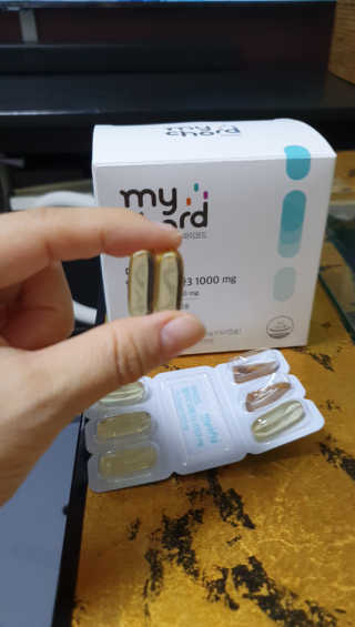 JW중외제약 마이코드 알티지 오메가3 1000 mg — 4.5점을 준 리뷰어가 2020년 8월 올린 사용 사진