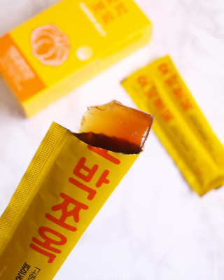 조은약초 국산 늙은 호박즙 호박쪼옥 젤리 20g x 15포 — 5점을 준 리뷰어가 2020년 9월 올린 사용 사진