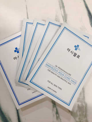 닥터마시멜로 닥터마스멜로 마블러스 아쿠아 클리닉 마스크 — 4점을 준 리뷰어가 2020년 8월 올린 사용 사진