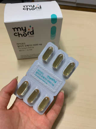 JW중외제약 마이코드 알티지 오메가3 1000 mg — 5점을 준 리뷰어가 2020년 9월 올린 사용 사진