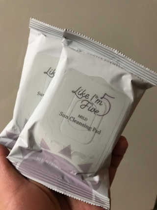 라이크아임파이브 마일드 선 클렌징 패드 리뉴얼 — 5점을 준 리뷰어가 2020년 6월 올린 사용 사진