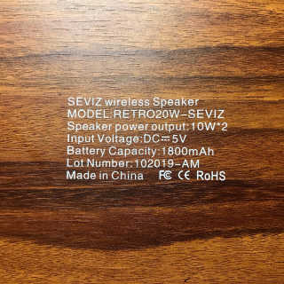 SEVIZ Retro 블루투스 스피커 4 종 — 5점을 준 리뷰어가 2020년 6월 올린 사용 사진