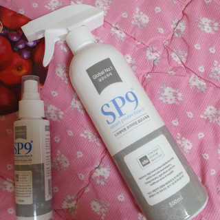SP9 스프레이형 프리미엄 살균소독제 500ml+100ml — 5점을 준 리뷰어가 2020년 11월 올린 사용 사진