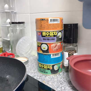 동원참치 펭수참치 — 5점을 준 리뷰어가 2020년 7월 올린 사용 사진