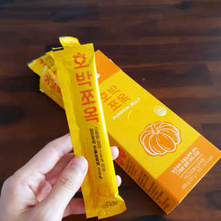 조은약초 국산 늙은 호박즙 호박쪼옥 젤리 20g x 15포 — 5점을 준 리뷰어가 2020년 7월 올린 사용 사진