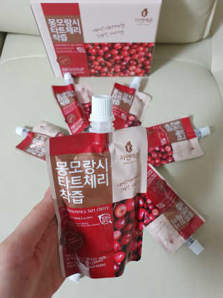 자연에온 몽모랑시 타트체리 착즙 100mL 10개입 2BOX — 4점을 준 리뷰어가 2020년 11월 올린 사용 사진